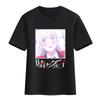 Camiseta Crazy Gambling Deep Animação Círculo Casal Masculino e Feminino Estudante Manga Curta Lua Amarela Luna Cobra Manga Sonho Camiseta de Algodão