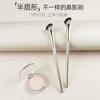 15 pinceles dorados para sombras de ojos, estuche de transporte para pinceles de maquillaje, juego completo de pinceles para rubor, venta directa de fábrica al por mayor