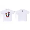 Suministro mayorista transfronterizo Chaopai de comercio exterior a 260g éxito de ventas BAPE cabeza de simio tiburón camiseta de manga corta 21