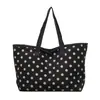 Bolso de Hombro Retro de Lunares Otoñal Relajado para Mujer Moda Versátil Gran Capacidad Casual para Viajes Diarios Bolso de un Solo Hombro