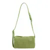 Bolsa Retro de Ante Esmerilado Otoño e Invierno Bolso de Mano Estilo Melamina de Gama Alta Bolso Tote Pequeño Bolso Cruzado Cilíndrico