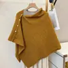 Novo Xale Grande para Mulheres 2025, Moda Versátil para Primavera e Outono, Fecho Diagonal, Xale Capa Solta de Alta Qualidade com Detalhes de Outerwear