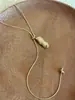 Cosas Buenas Colgante de Borla Ajustable de Cacahuete Collar Cadena Larga para Suéter Accesorios de Lujo Nicho Accesible de Gama Alta para Mujer