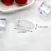 6CM-11CM Pinza Sencilla de Joker para Agarrar Pelo Damas Parte Trasera del Cabeza Peine Pelo Perezoso Pinza Champagne Transparente Accesorios para el Cabello Pasador sin Marcas