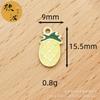 Piña Fruta DIY Accesorios de joyería coreana Serie de frutas colgantes individuales Lindo mini dije tridimensional Colgante para pulsera