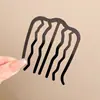 Grampo para Coque Rápido para Mulheres Profissionais, Grampo de Cabelo Pente Inserido em Forma de U, Acessório de Cabelo para Penteado Rápido, Grampo de Cabelo Conveniente