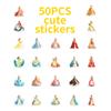 50 Pegatinas Calientes Estilo Retro Medieval Serie de Princesas Huamei Papelería para Manualidades Pegatinas Diy