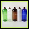 Botella de plástico líquido 500ml tapa de aluminio hombro redondo botella PET agua de flores sub-botella 500ml botella de repuesto para hotel