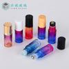 Botella Roller de Vidrio con Gradiente de 5ml, Botella Roller de Bola de Acero para Masaje, Botella de Aceite Esencial, Botella Recargable, Botella de Vidrio Roller Ball, Empaque Cosmético