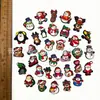 Amuletos para zapatos de muñeco de nieve navideño, Accesorios para zapatos tipo zueco de regalo de Navidad, Decoración de goma blanda de PVC Accesorios para DIY, Transfronterizo