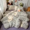 Roupa de Cama Classe A para Maternidade e Bebês Capa de Edredom Individual Algodão Fofo de Camada Dupla Estilo Ins Capa de Edredom para Dormir sem Roupas Capa de Edredom para Dormitório Estudantil