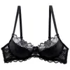 Lencería sexy transfronteriza para mujer, estilo francés, pura y seductora, ultrafina, talla grande, diseñada para hacer que los pechos grandes parezcan más pequeños, con características antigravedad, y un conjunto de sujetador de encaje