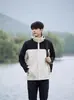 8199 Roupa de assalto três em um para atividades ao ar livre outono e inverno destacável masculina e feminina quente, à prova d'água e à prova de vento impressão de logotipo de vestuário de trabalho