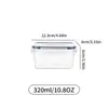 Conjunto Retangular de Marmitas para Micro-ondas, Potes Bento Portáteis, Refrigeráveis e Conservadores de Frescor, 12/24 Peças, Recipientes de Armazenamento Selados de Grau Alimentício