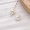 Perla de Imitación ABS Blanco Crudo Lazo Cruzado Estrella de Cinco Puntas Pulsera Hecha a Mano DIY Pendientes Accesorios de Joyería con Cuentas