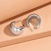 Aretes Acrílicos Simples en Forma de C de Nuevo Estilo Transfronterizo Aretes Acrílicos de Alto Grado con Baño de Color Aretes Huecos de Lujo Ligero para Mujer