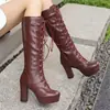 Botas de Caballero Botas con Cordones Botas Altas Martins Talla 32 Talla Tabla de Agua Botas de Tacón Alto 49 Grueso Comercio Exterior Nuevo Mujeres Europeas y Americanas