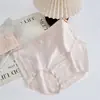 Pantaletas de Algodón Jacquard Francés para Mujer, Cintura Media, Moño Hueco, Entrepierna Antibacteriana 10A, Transpirables, No Aprietan, Bikini Triángulo