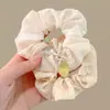Goma para el pelo tipo scrunchie oversized de estilo coreano con múltiples capas, liga para el pelo de estilo perezoso, cuerda para coleta, accesorio para el pelo de alta gama