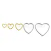 Aleación Transfronteriza Europea y Americana Simple Forma de Corazón Hueco Joyería Cadena Personalizada Versátil Corazón Collar Creativo Accesorios para Ropa