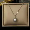 Ai Tong Joias Girassol Pérola Colar Suave de Alta Qualidade Elegante Suave e Fresco Colar Bonito e Requintado
