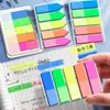 Etiquetas Adhesivas de Color Verdadero, Notas Adhesivas Indicadoras Fluorescentes Transparentes, Marcadores de Página, Notas Adhesivas con Adhesivo Fuerte, Pegatinas de Clasificación de Notas