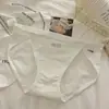 Calcinhas Femininas de Algodão Puro de Corte Alto 7A Antibacterianas com Virilha Estendida Estilo Esportivo Fresco Desejo Puro Sexy Tanga Atacado