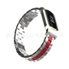 Adecuado para Correa de Pulsera Fitbit Luxe Acero Inoxidable Sólido Tres Eslabones Liberación Rápida Marco Metálico Correa Metálica Luxe