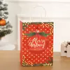 Nochebuena Navidad Empaque de Navidad En stock Nuevo Producto Caja de Regalo Navideña de Mano Muñeco de Nieve Reno Papel Kraft Bolso de Mano Navideño