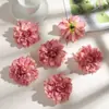 8cm Flores Artificiales de Dalia, Flores Simuladas de Crisantemo y Dalia para Sombrero de Graduación DIY, Decoración de Sombrero de Sol, Flores Falsas