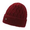 Gorros al por mayor para mujeres de mediana edad y mayores 2025 Invierno Nuevo estilo Gruesos Gorros de punto con forro polar cálido para madres y abuelas