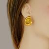Pendientes de Playa Elegantes Europeos y Americanos de Acero Inoxidable 304 Estilo Ins para Mujer Pendientes Distintivos Pendientes de Caracola de Nicho Pendientes