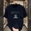 ¡Guau! Camiseta Casual de Verano para Jóvenes, Versátil, Simple, Holgada, Manga Corta, Estilo Americano, Estampada, Moderna