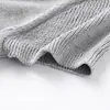 Camiseta de Punto de Manga Corta Gris Claro de Alta Gama para Mujer Verano 2026 Nuevo Estilo Holgado Adelgazante Moda Versátil Top