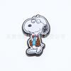 Accesorios para zapatos con agujeros, hechos en Dongguan, con flores de PVC, hebillas decorativas para jardín, dibujos animados de Snoopy