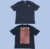 Arte Antwerp Versão de Luxo Estilo de Rua Americano Estampa Retro Camiseta Casual Masculina de Manga Curta Tendência