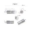 Motorreductor DC 25GA370 Motor de Baja Velocidad Alto Par 6V12V24V Modelo Robot