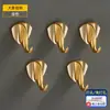 Envío Gratis Ganchos de Latón para Abrigos, Ganchos de Pared para Toallas de Entrada, Armario Lujo Ligero Sin Taladro Dorado