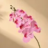 Flor artificial Phalaenopsis húmeda impresión 3D alta calidad blanca 9 DIY regalo individual a mano flor mariposa biónica