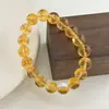 Pulsera de Citrina Ligeramente Defectuosa para Transmisión en Vivo para Mujer de un Solo Círculo Regalo Destello Arcoíris Estilo Coreano Pulsera de Moda Regalo al por Mayor Original