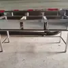 Fregadero de acero inoxidable de tres senos Fregadero comercial para escuela de un solo y doble seno fregadero de cocina fregadero fregadero fregadero fabricantes
