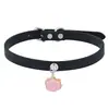 Venta Directa de Fábrica Personalizada Collar de Cachorro Rebelde Gargantilla para Cuello de Mujer Garra de Gato Remache de Cuero Gargantilla Punk