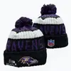 2026 Comercio Exterior Al por Mayor Nuevo Estilo Gorro de Punto con Pompón de Color Mixto, Gorro de Lana de Equipo de Fútbol, Jacquard de Doble Cara, Retro Artístico