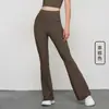 Pantalones de Yoga Negros con Bolsillos para Altavoces para Mujer de Cintura Alta Levanta Glúteos Pantalones de Tiburón Ropa Exterior Deportiva para Mujer Pantalones de Yoga Acampanados de Nueve Puntos Ajustados Otoño