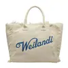 Bolso de lona con letra y borla minimalista para comercio exterior, bolso de mano de gran capacidad, nuevo bolso tote de hombro de color liso para uso transfronterizo