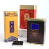 Lata Rectangular de Hojalata para Té, Lata Metálica para Té, Caja de Almacenamiento para Té, Caja de Empaque para Dulces y Alimentos