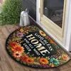 Alfombra Semicircular Temu Transfronteriza Felpudo para Puerta de Entrada Antideslizante Terciopelo de Cristal Alfombra Absorbente de Agua Felpudo para Entrada de Baño