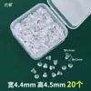 Tampas de Silicone Transparentes para Brincos, Tampinhas Ecológicas Anti-Queda Super Apertadas, Acessórios para Brincos DIY