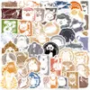 50 Adesivos de Carimbos de Animais de Desenho Animado para Decorar Guitarras, Cadernos, Malas, DIY à Prova d'Água, Atacado Transfronteiriço Disponível