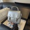 Bolso Coreano Bolso Plateado para Mujer 2026 Nuevo de Moda Mochila Estilo Universitario Bolso de Hombro Versátil